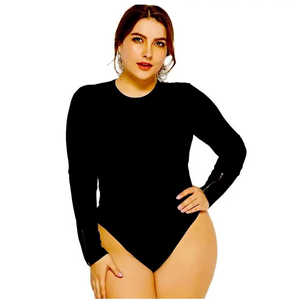 Black Women’s Plus Size Compression Bodysuit